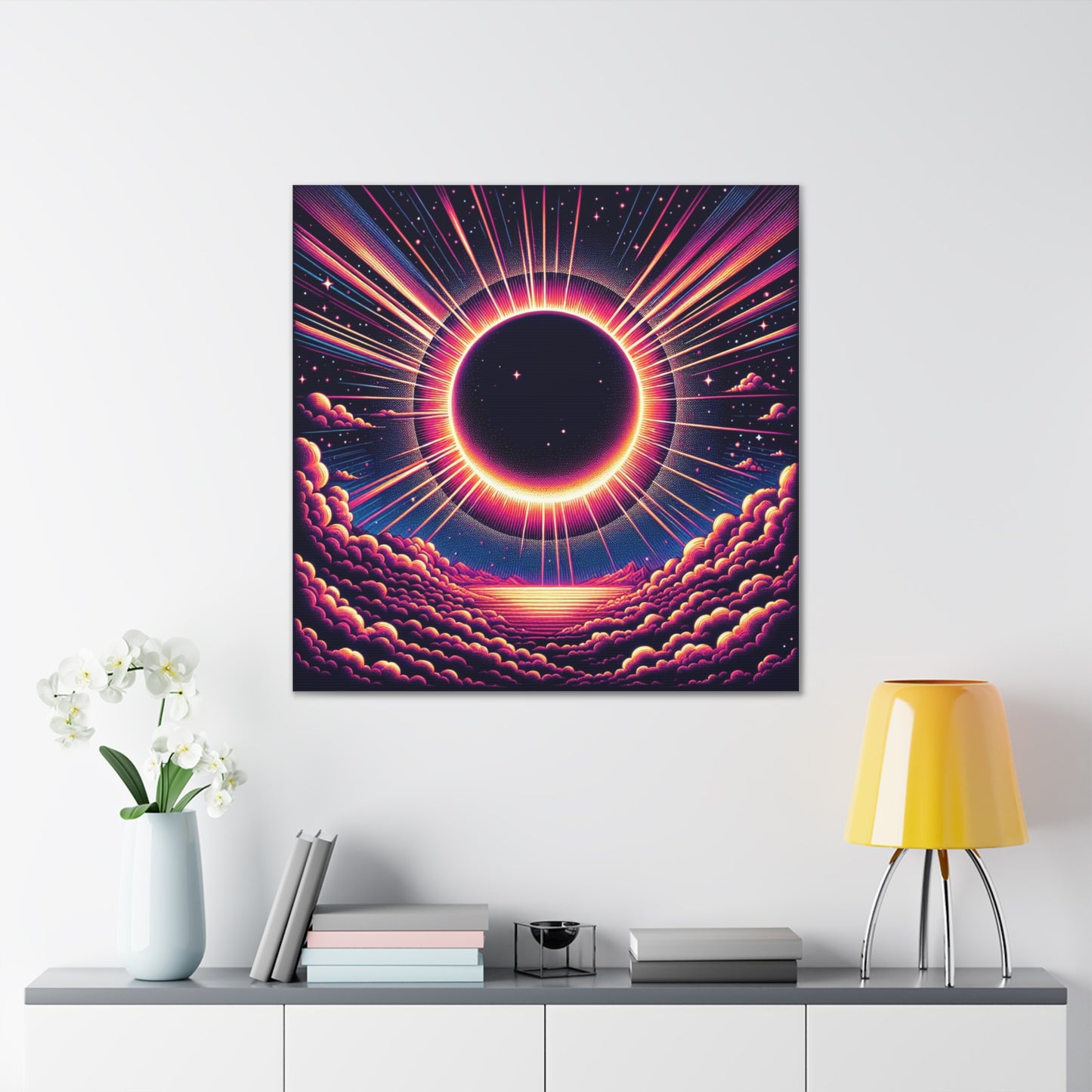 Solar Eclipse Canvas Wall Art