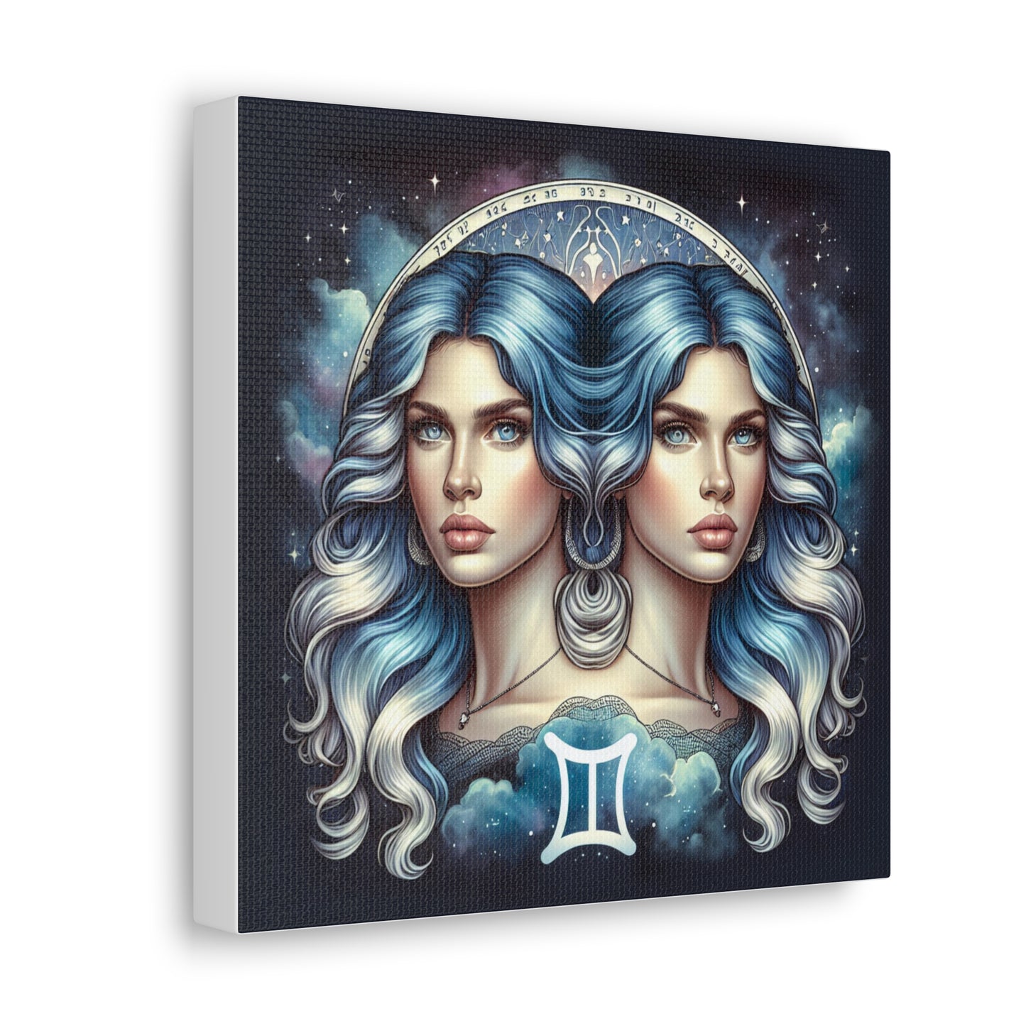 Gemini Woman Astrological Sign Canvas Wall Art