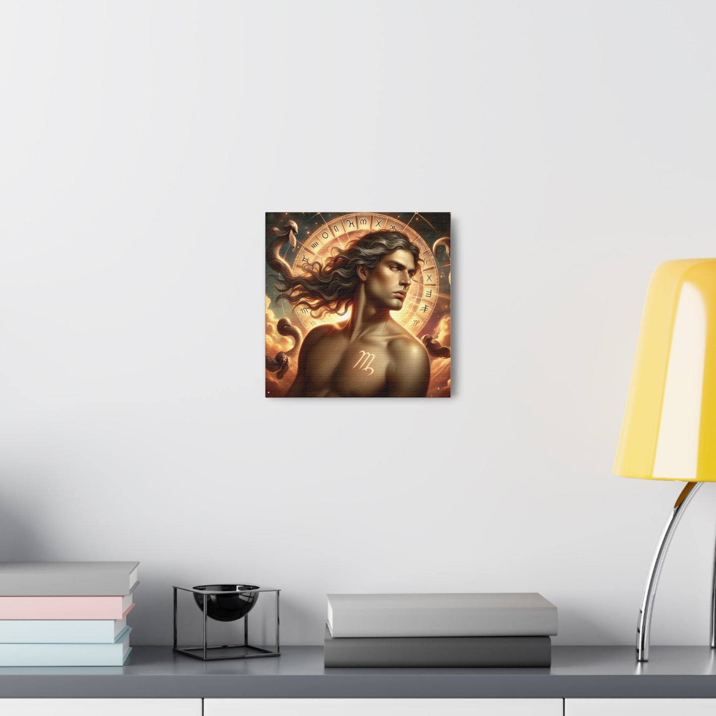 Virgo Man Astrological Sign Canvas Wall Art