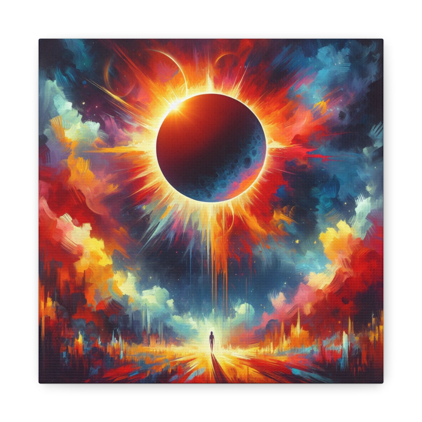 Solar Eclipse Canvas Wall Art