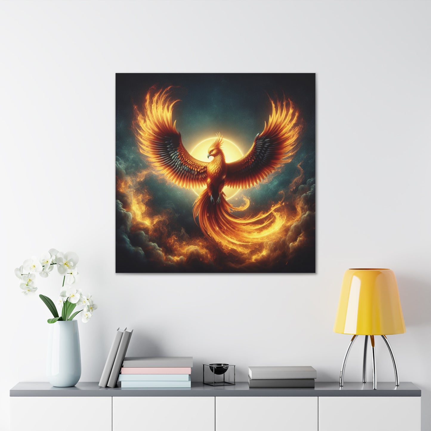 Phoenix Rising Canvas Wall Art