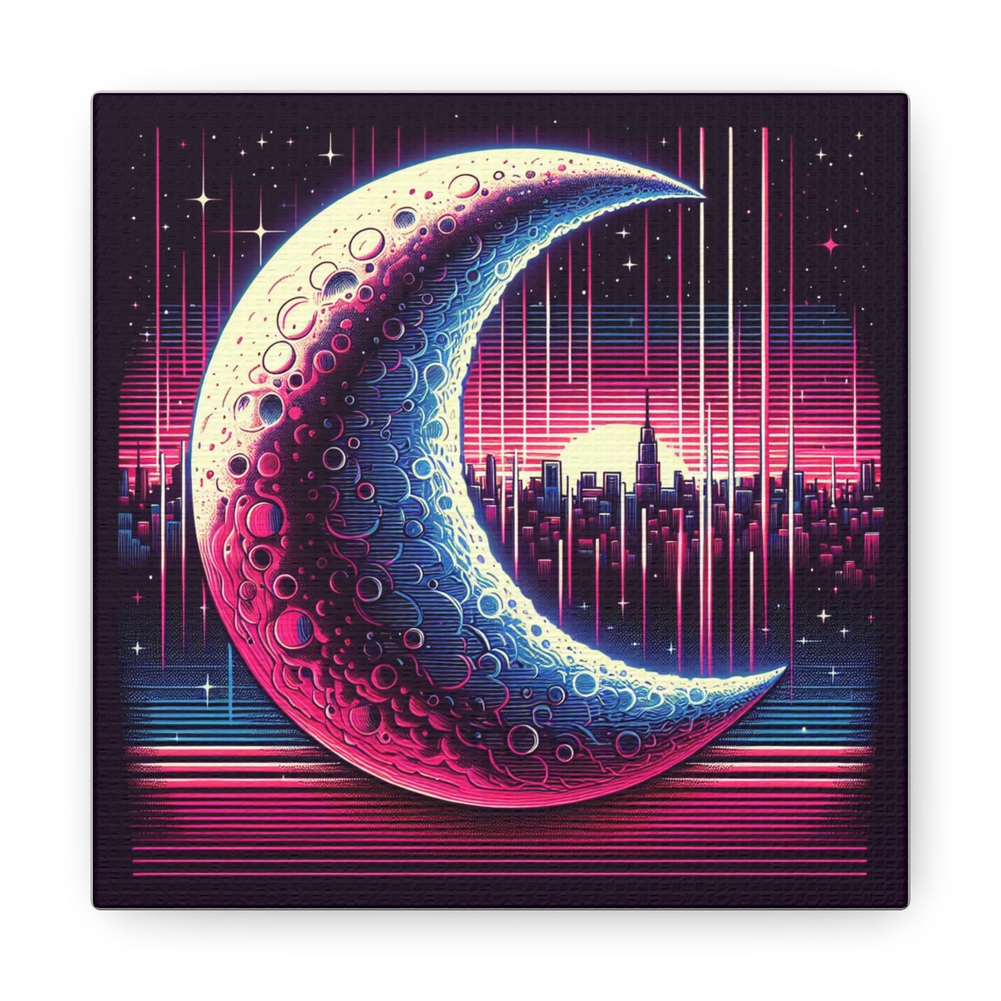 Half Moon Canvas Wall Art