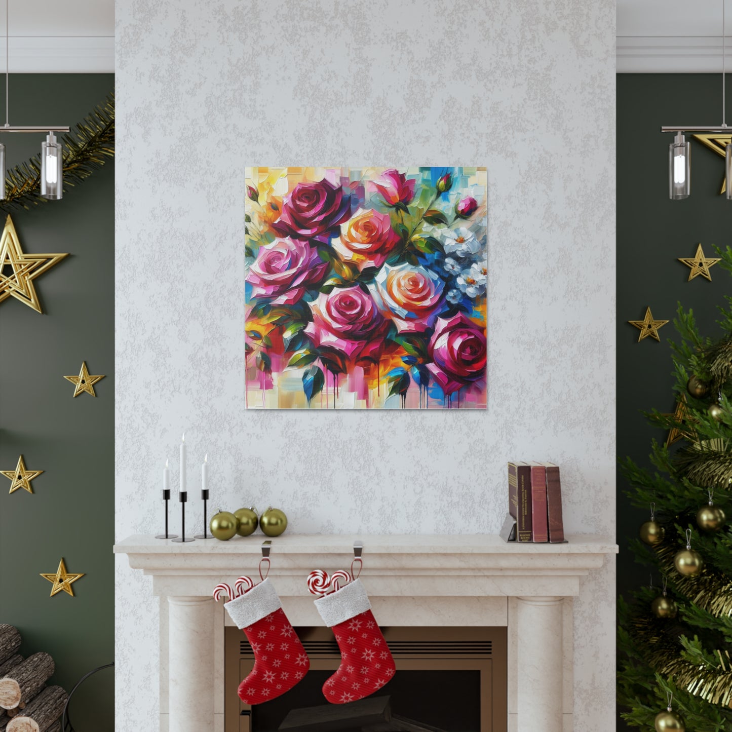 Roses Canvas Wall Art