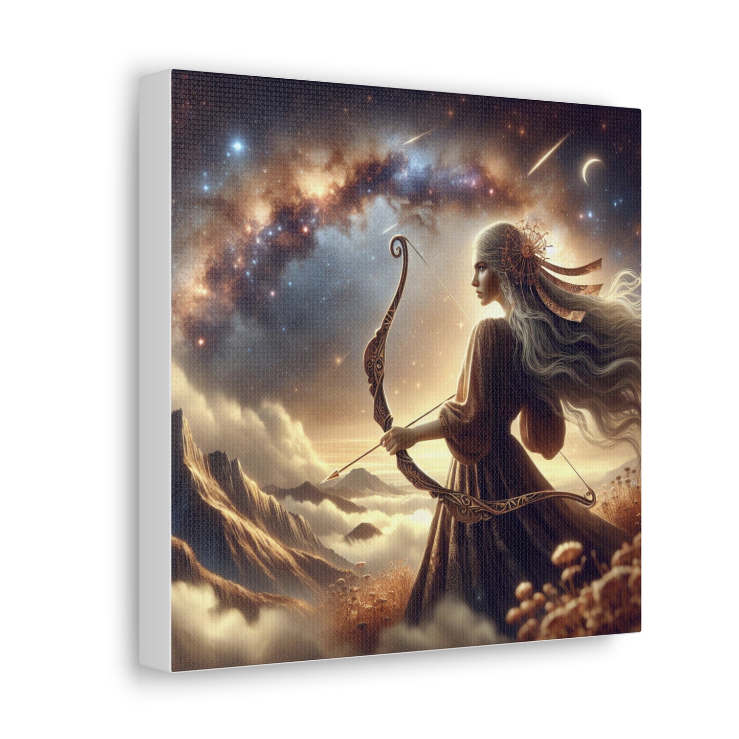 Sagittarius Woman Astrological Sign Canvas Wall Art