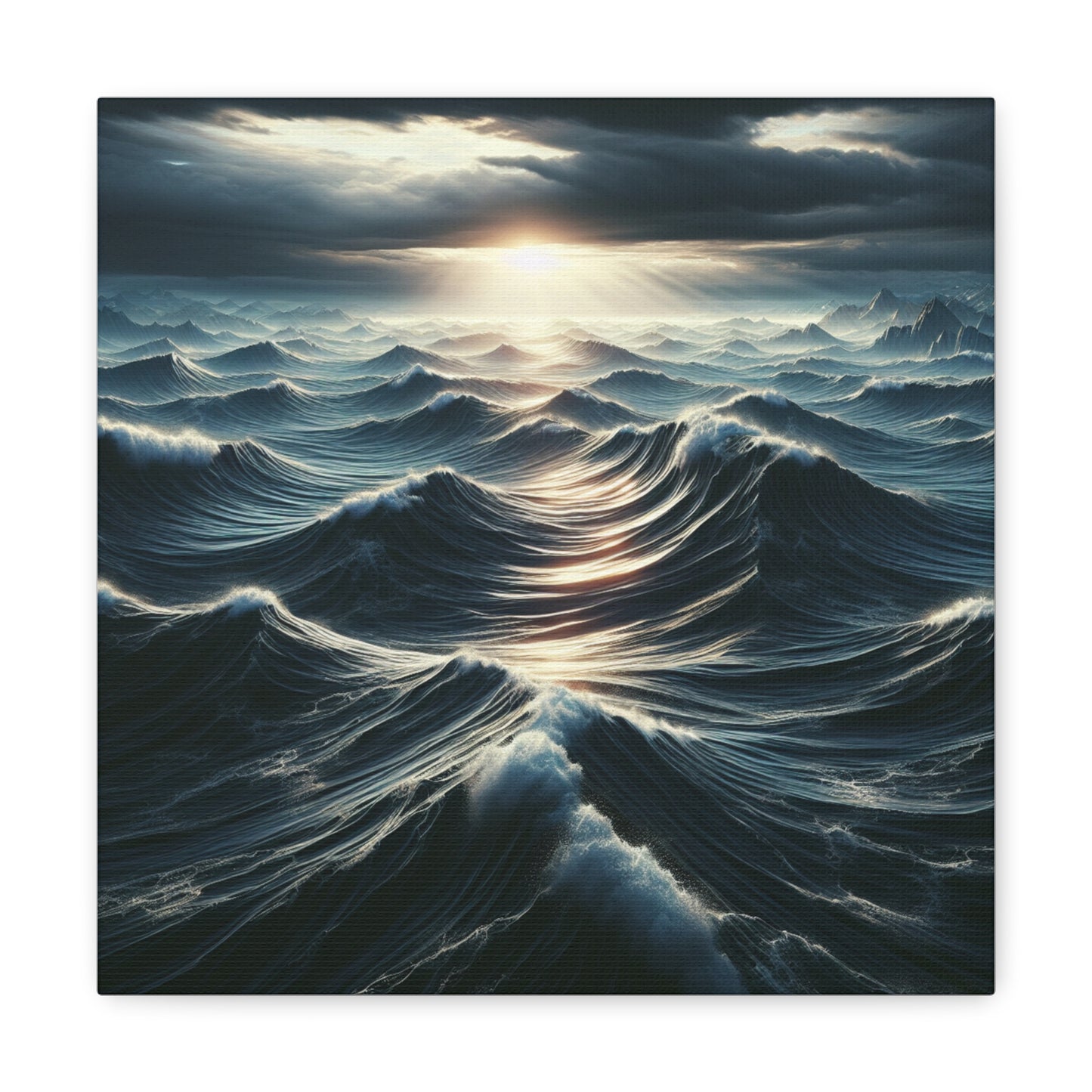 Ocean Waves Canvas Wall Art