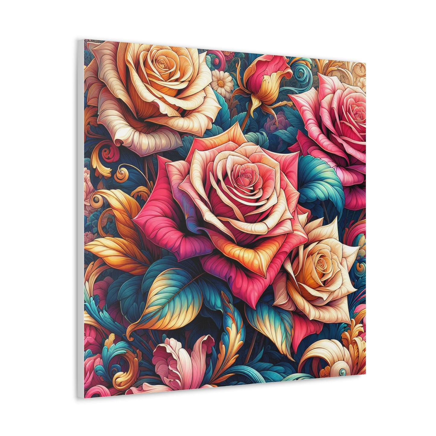 Roses Canvas Wall Art