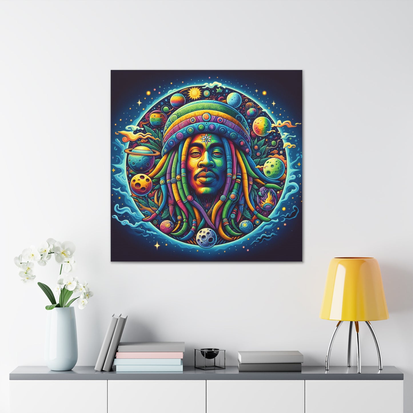 Jah Rastafari Canvas Wall Art