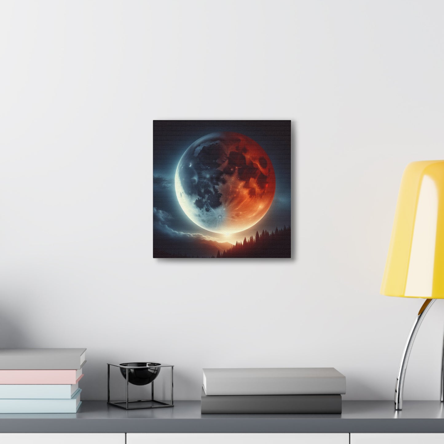 Lunar Eclipse Canvas Wall Art