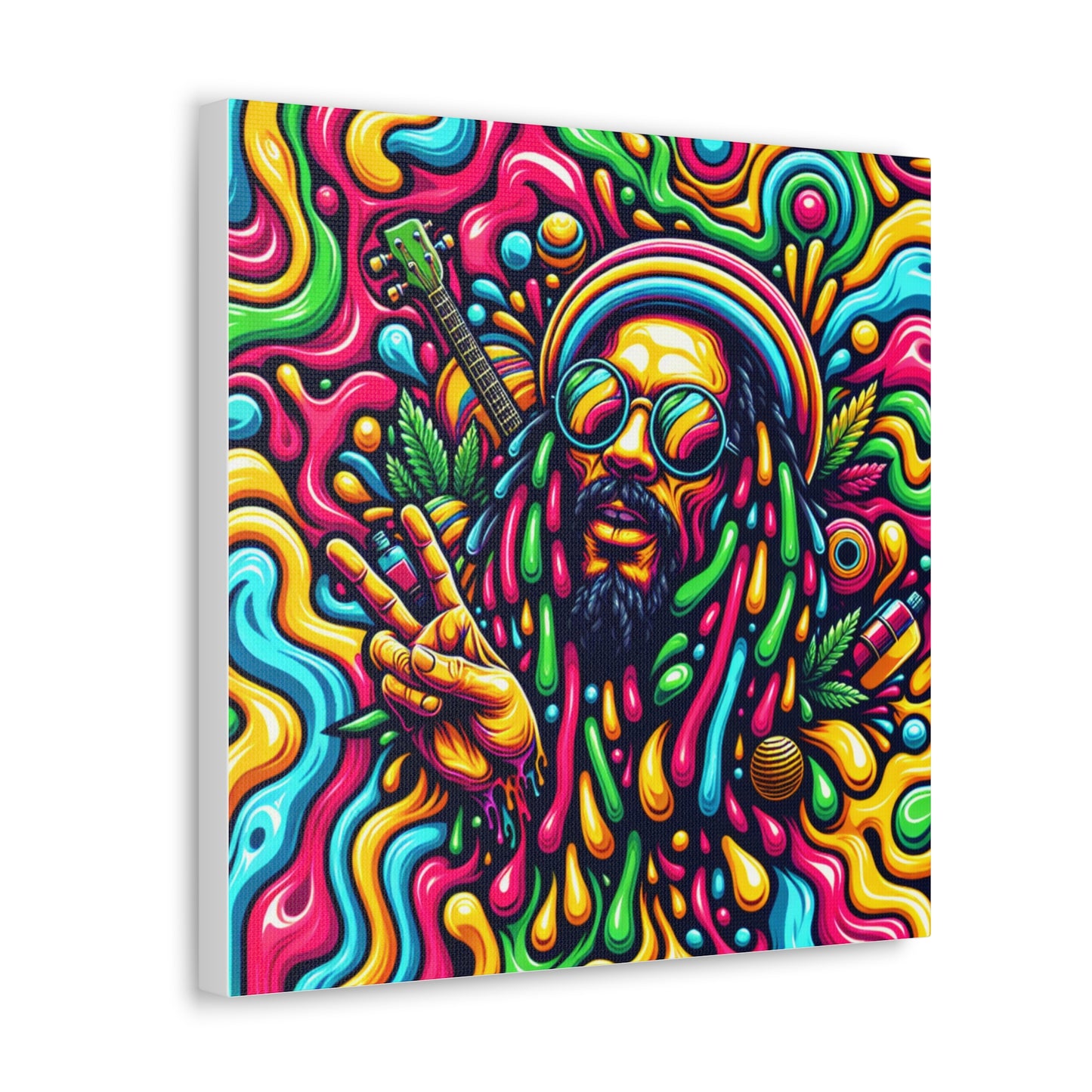 Jah Rastafari Canvas Wall Art