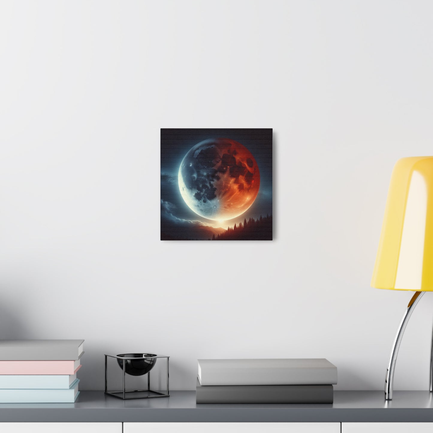 Lunar Eclipse Canvas Wall Art