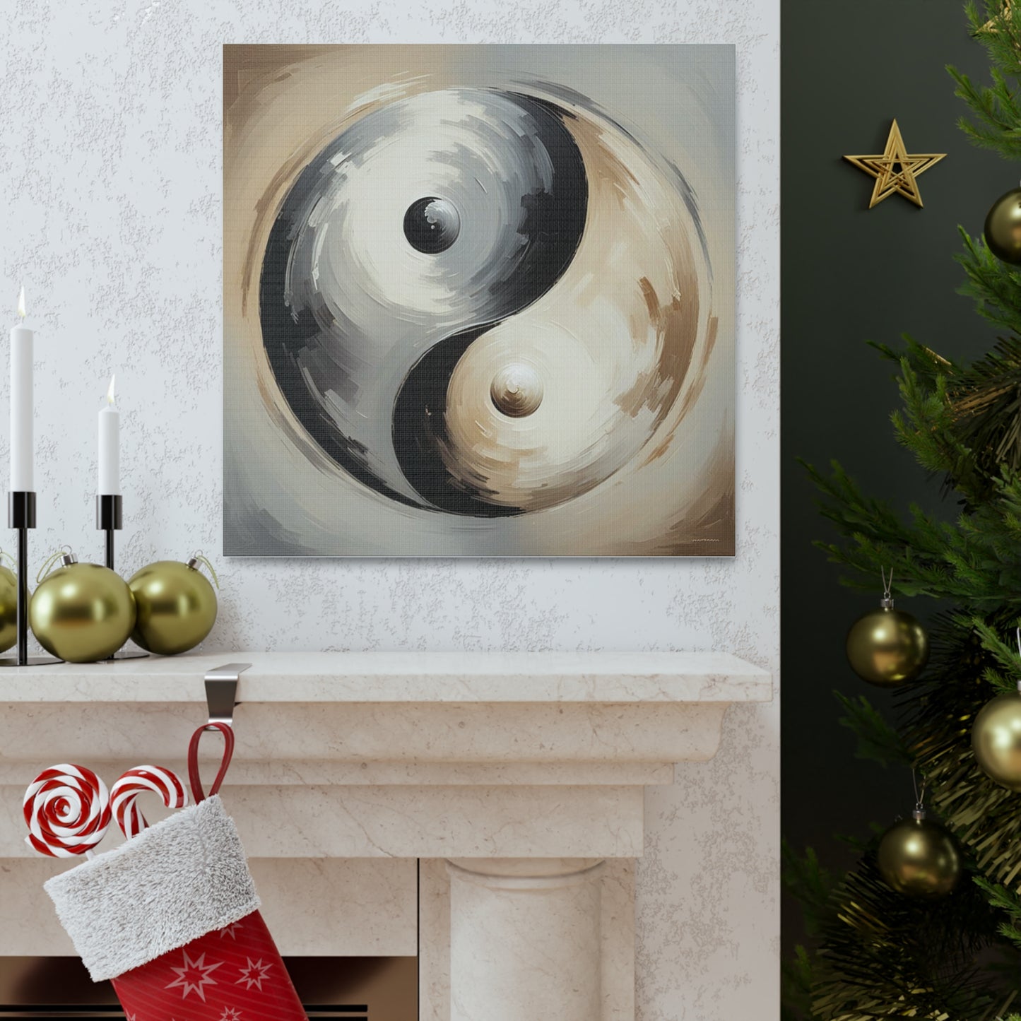 Ying Yang Canvas Wall Art