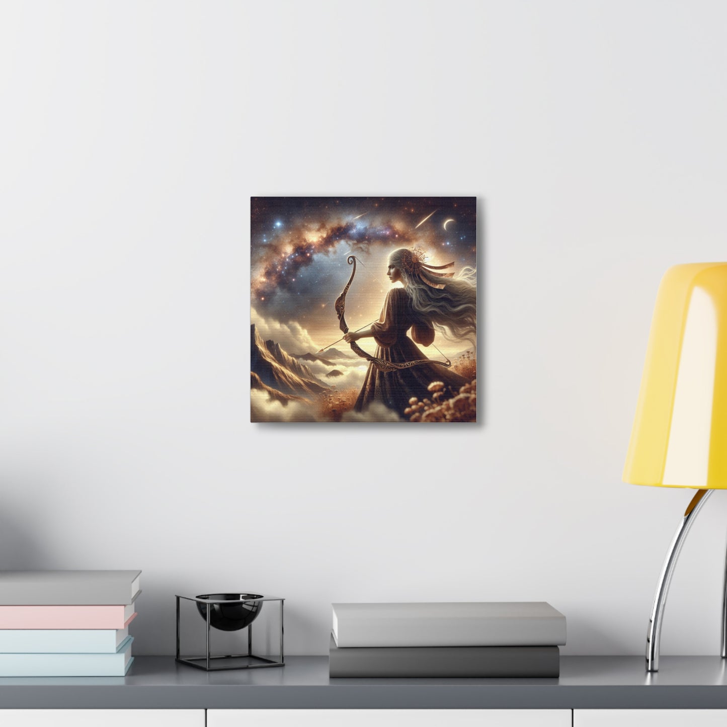 Sagittarius Woman Astrological Sign Canvas Wall Art