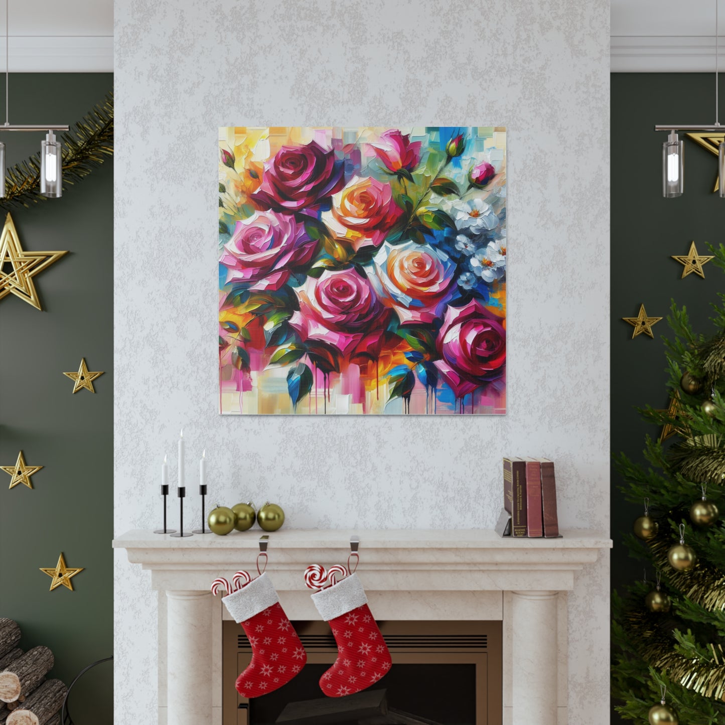 Roses Canvas Wall Art