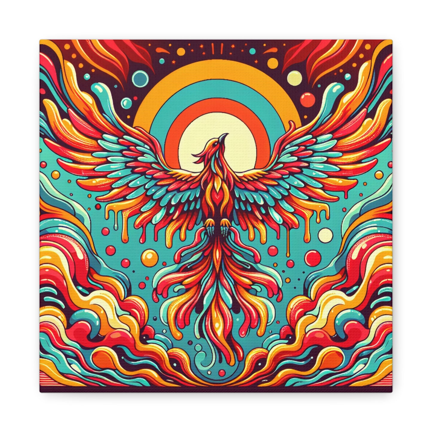 Phoenix Rising Canvas Wall Art