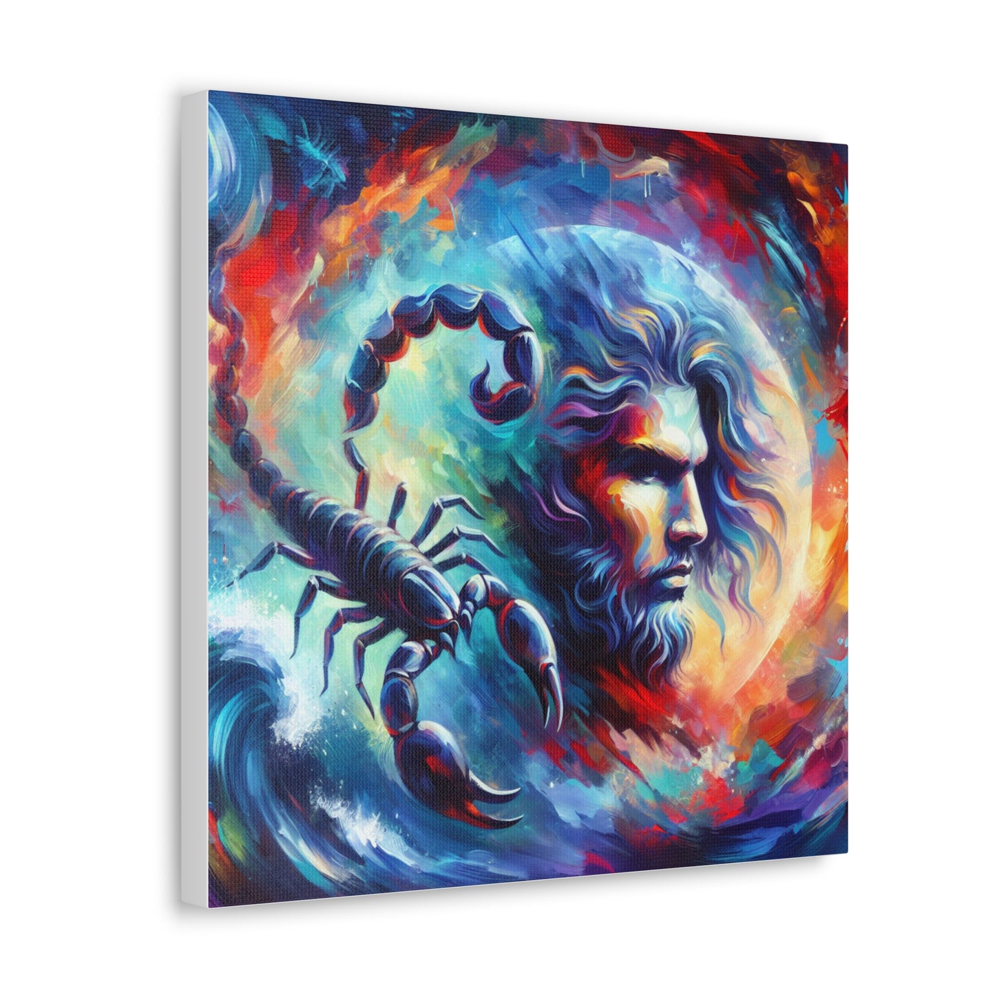 Scorpio Man Astrological Sign Canvas Wall Art