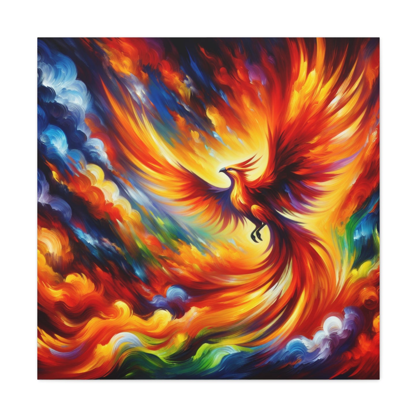 Phoenix Rising Canvas Wall Art