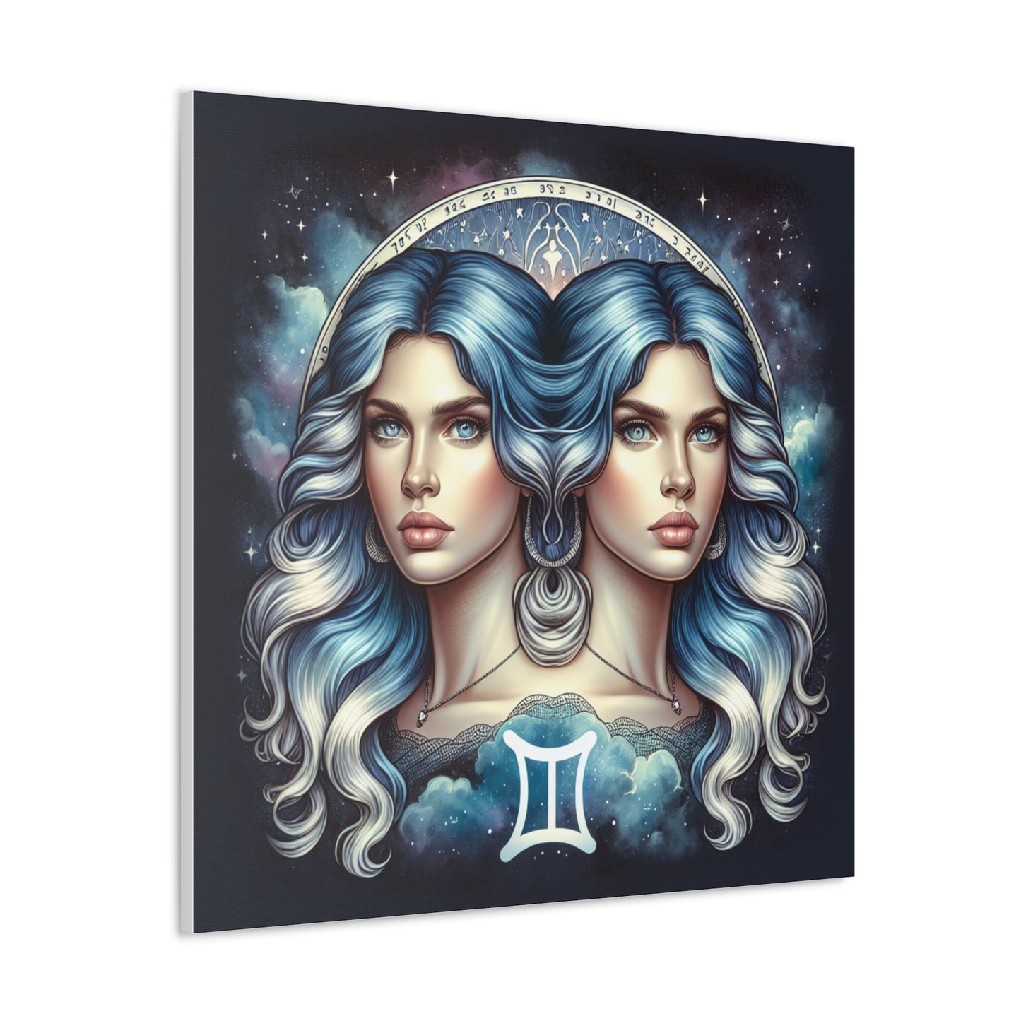 Gemini Woman Astrological Sign Canvas Wall Art