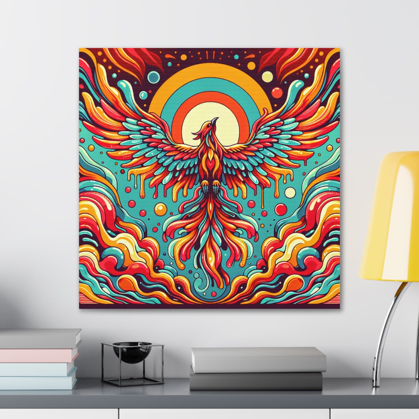 Phoenix Rising Canvas Wall Art