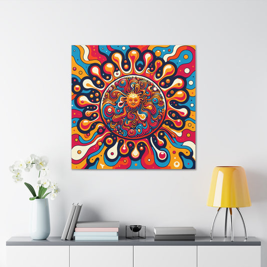 Sun Canvas Wall Art