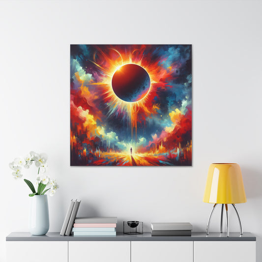 Solar Eclipse Canvas Wall Art