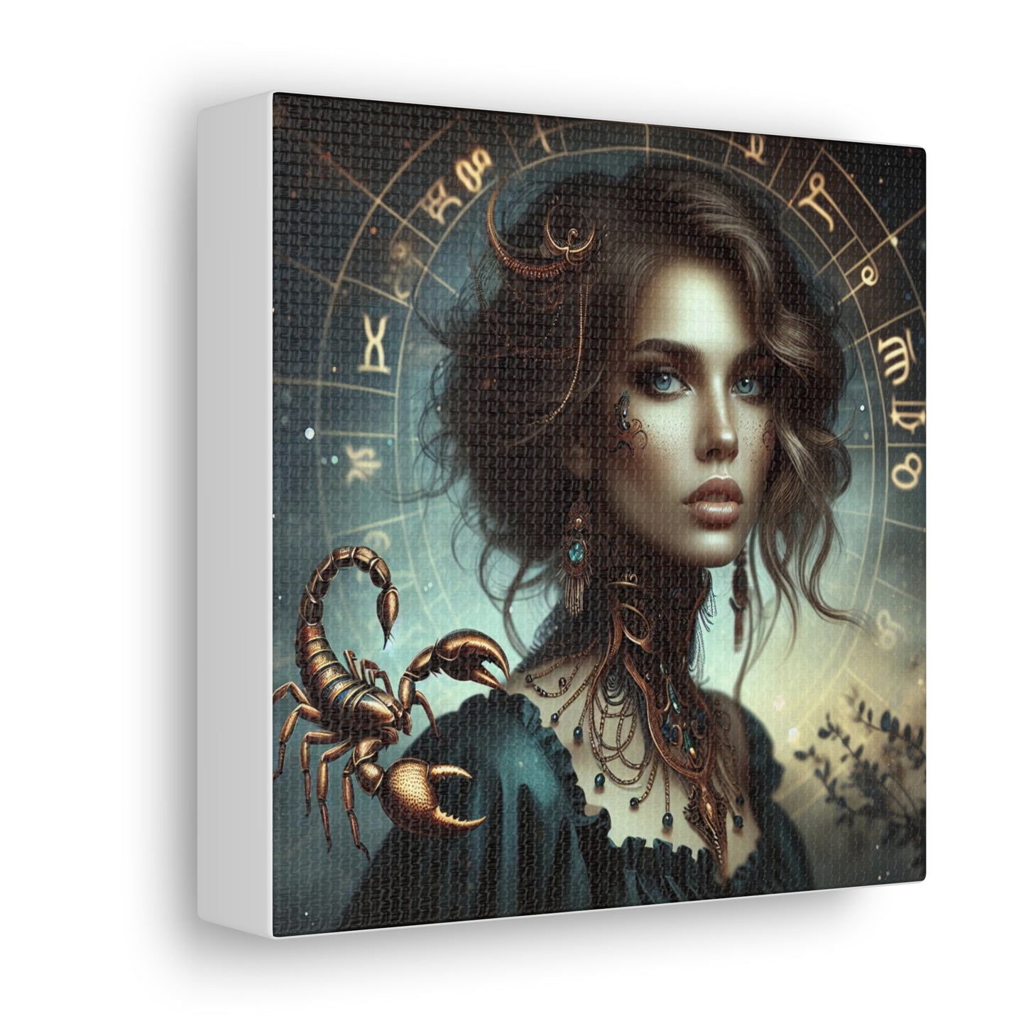 Scorpio Woman Astrological Sign Canvas Wall Art