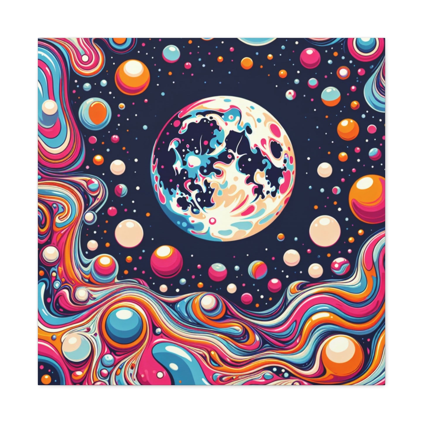 Full Moon Canvas Wall Art