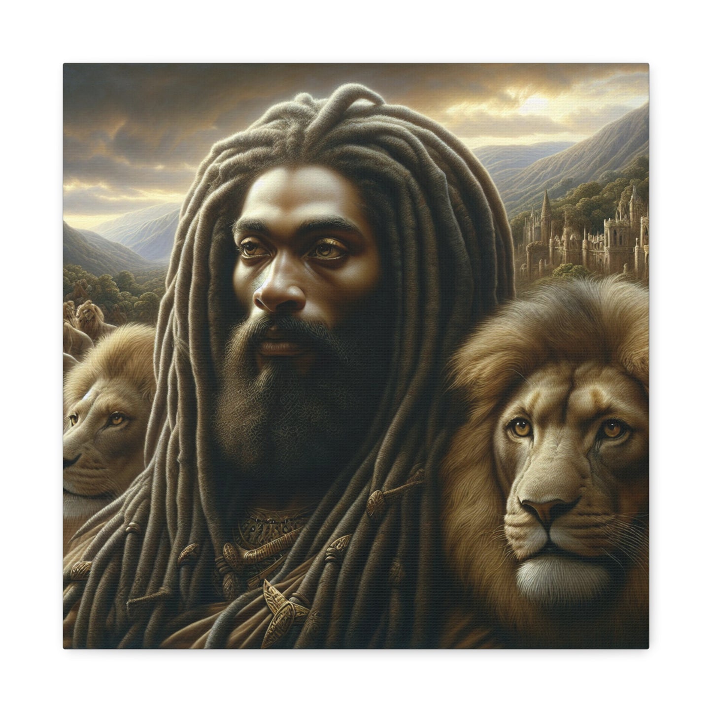 Jah Rastafari Canvas Wall Art