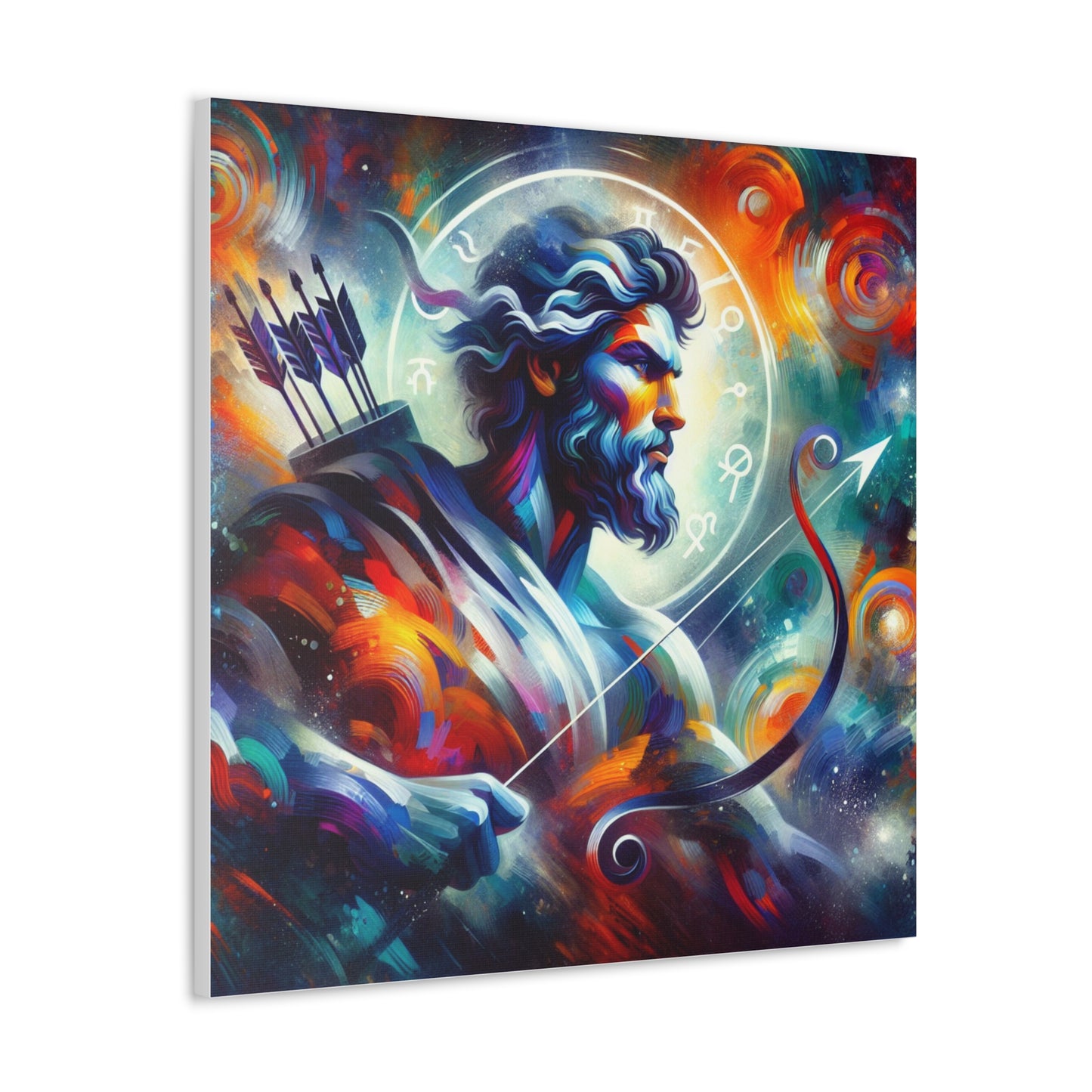 Sagittarius Man Astrological Sign Canvas Wall Art