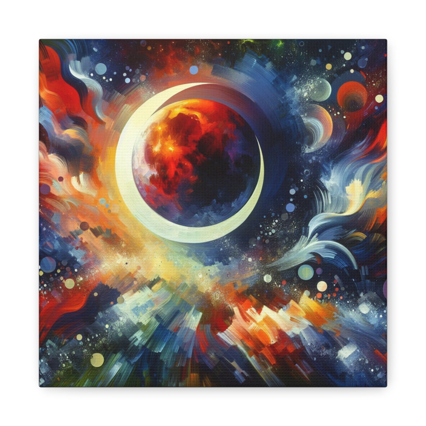 Lunar Eclipse Canvas Wall Art