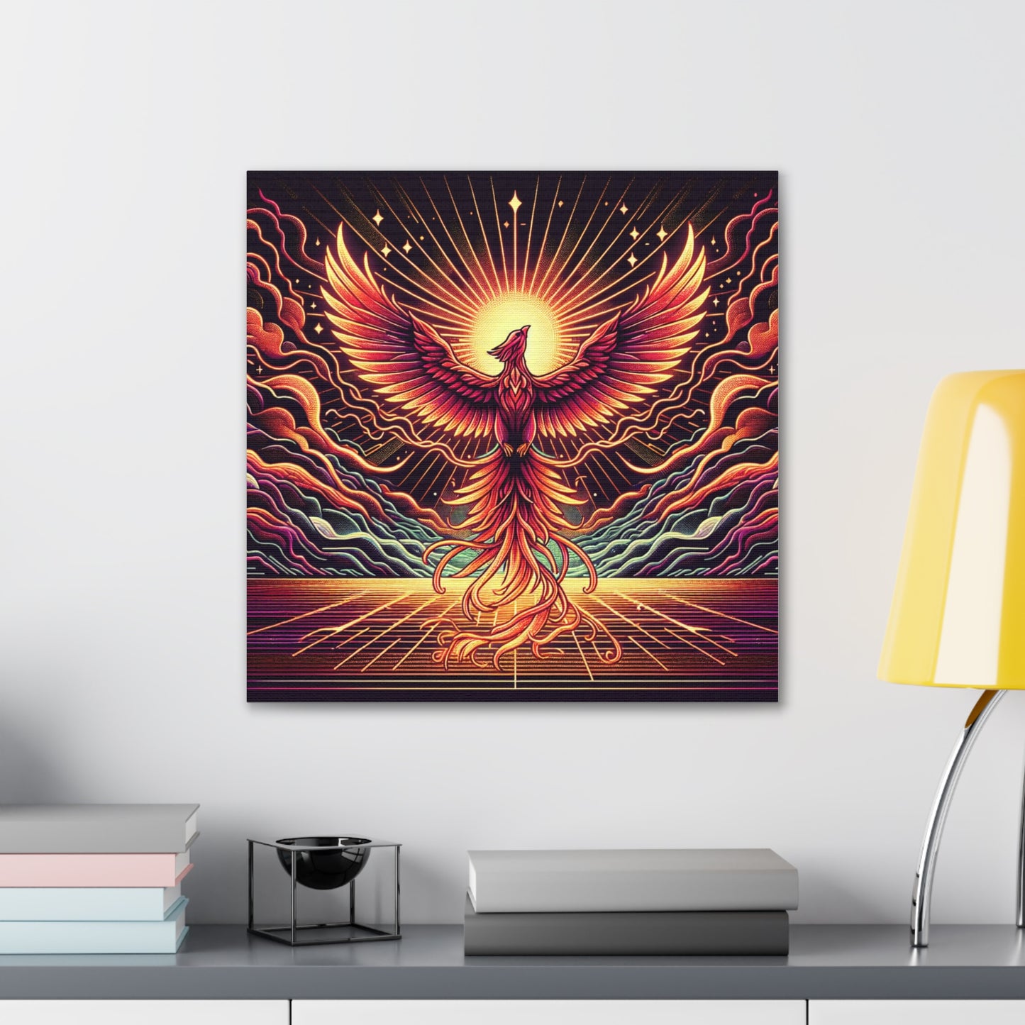 Phoenix Rising Canvas Wall Art