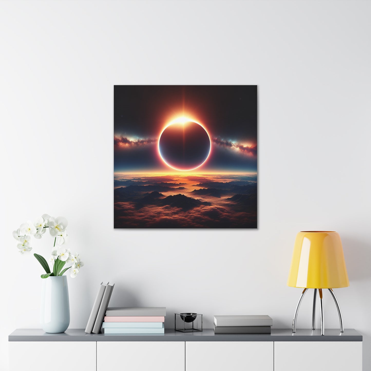 Solar Eclipse Canvas Wall Art