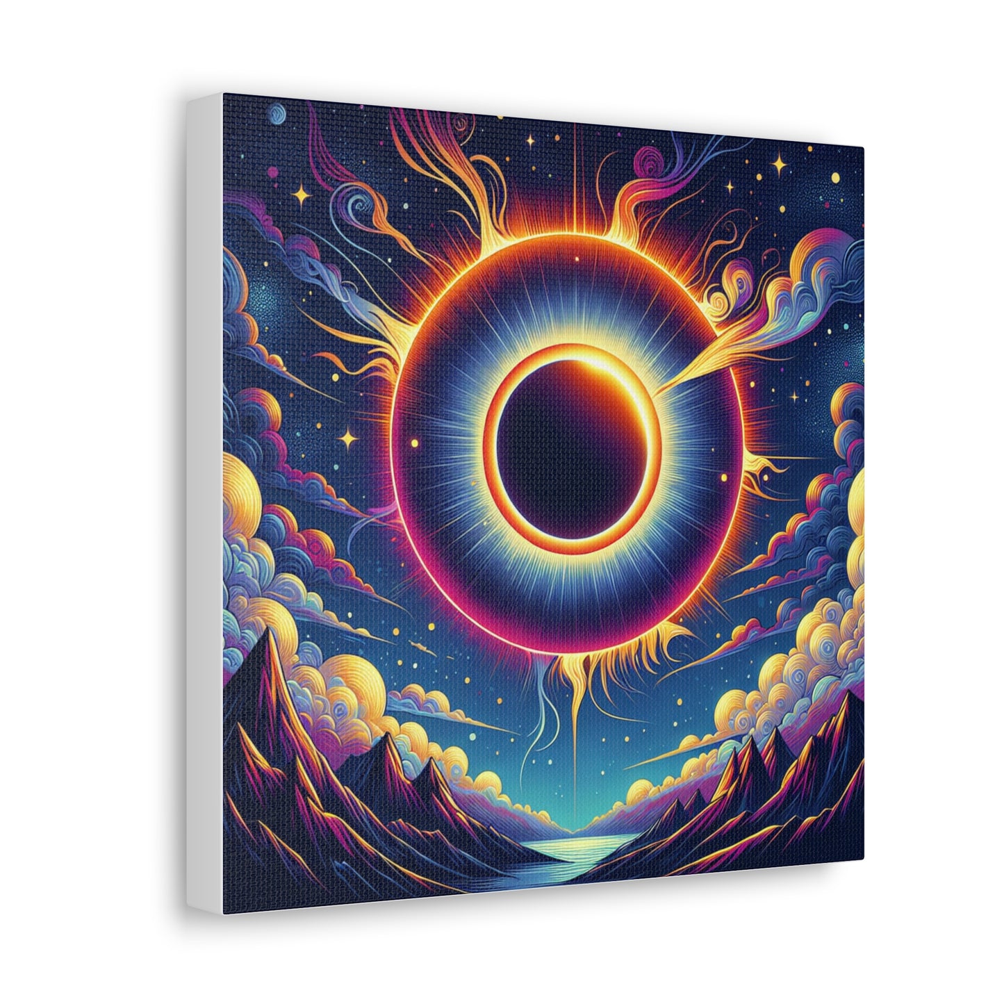 Solar Eclipse Canvas Wall Art