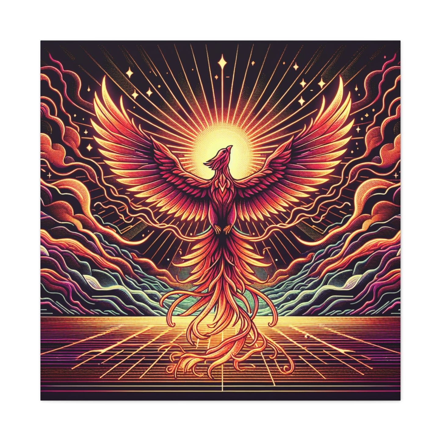 Phoenix Rising Canvas Wall Art