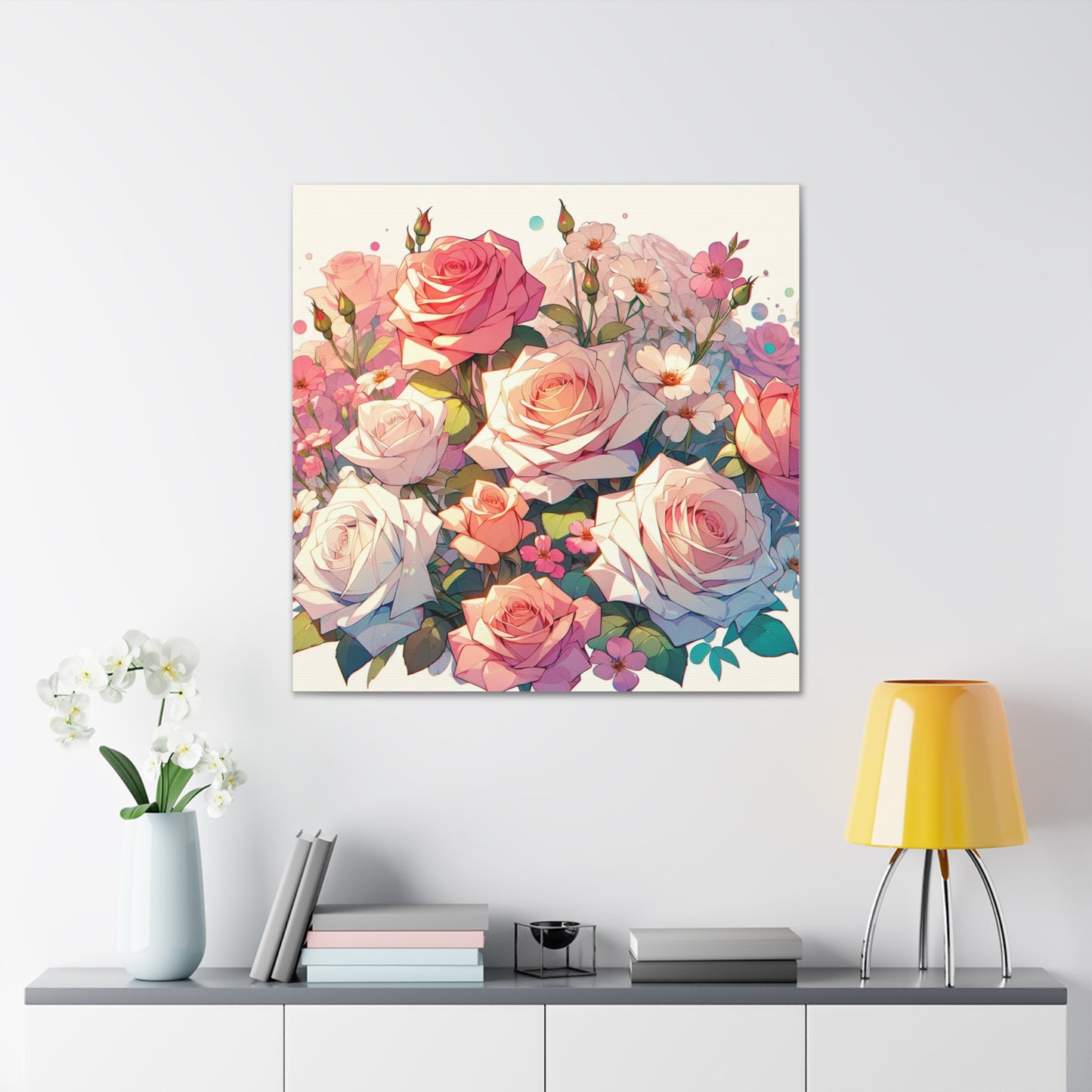 Roses Canvas Wall Art