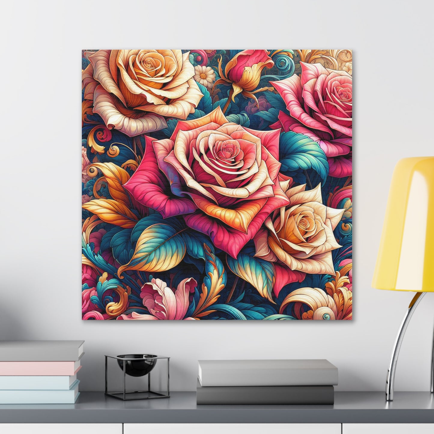 Roses Canvas Wall Art