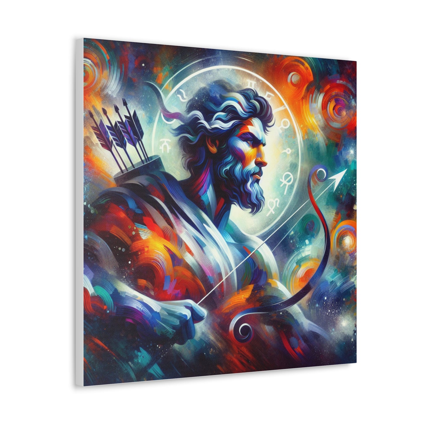 Sagittarius Man Astrological Sign Canvas Wall Art