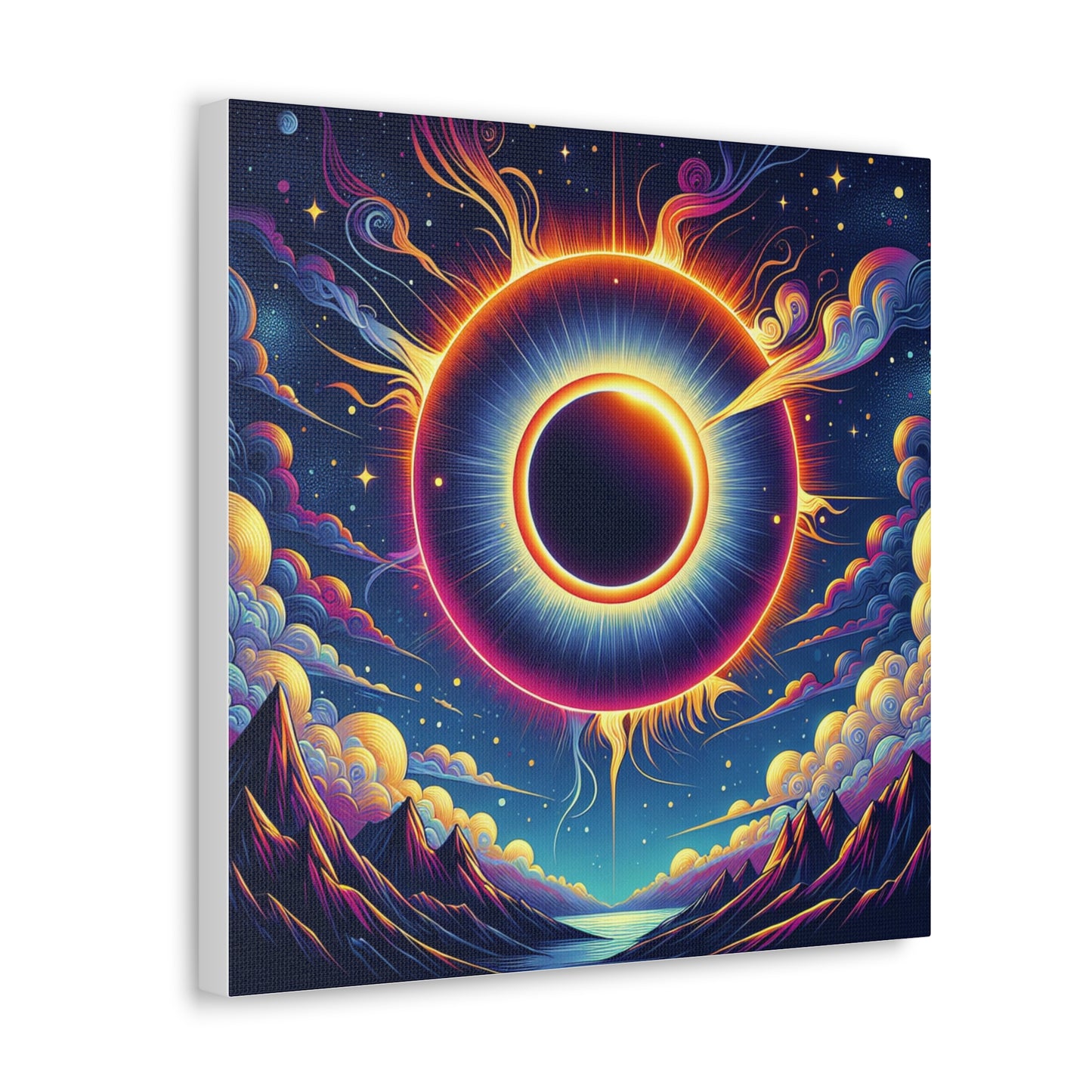 Solar Eclipse Canvas Wall Art