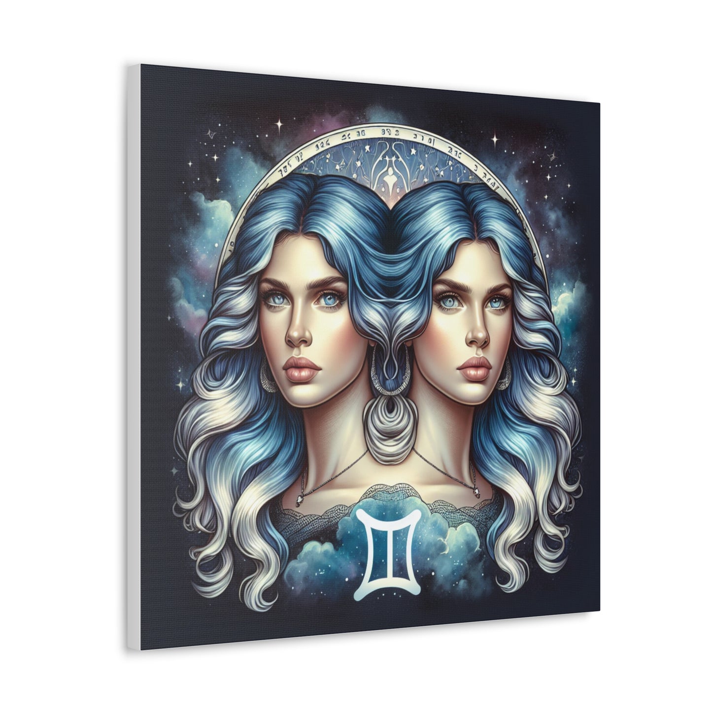 Gemini Woman Astrological Sign Canvas Wall Art