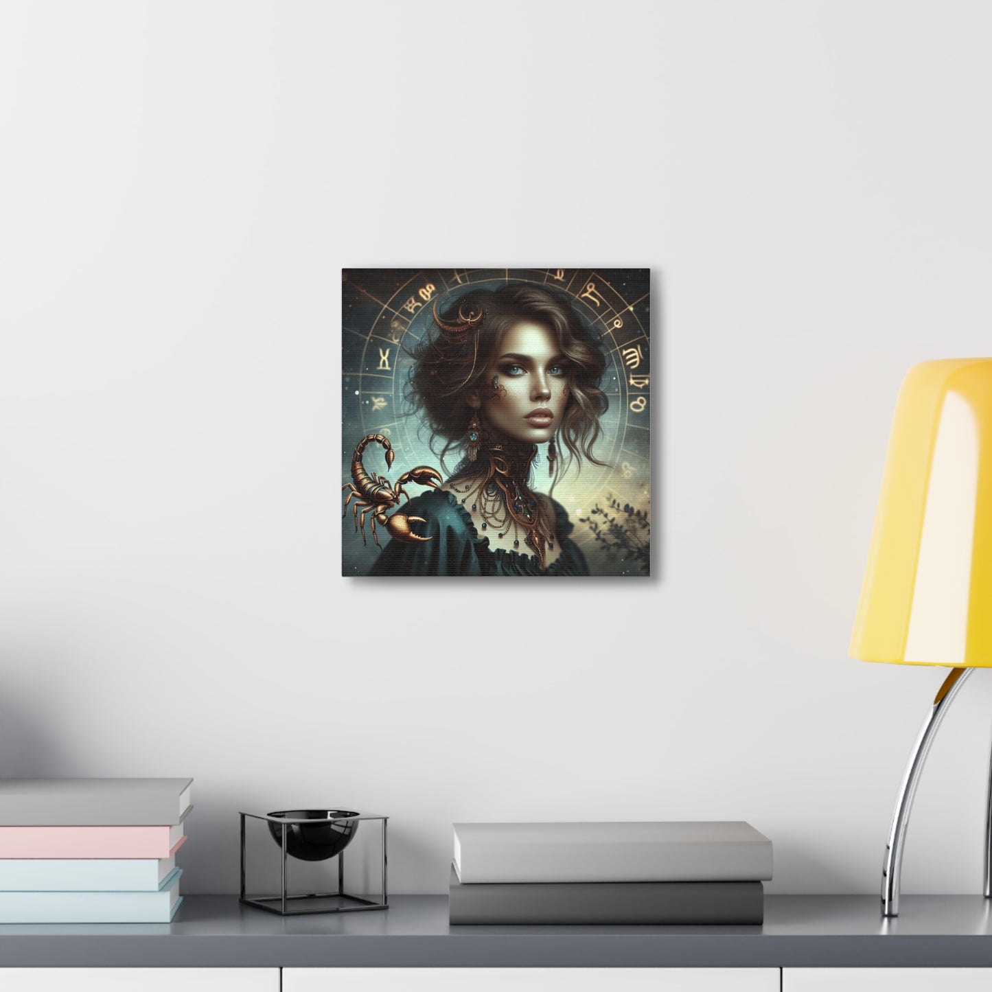 Scorpio Woman Astrological Sign Canvas Wall Art