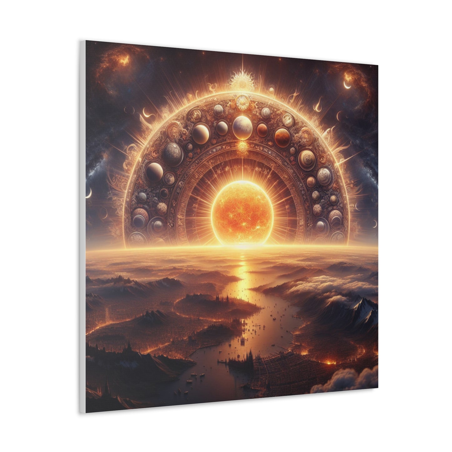 Sun Canvas Wall Art