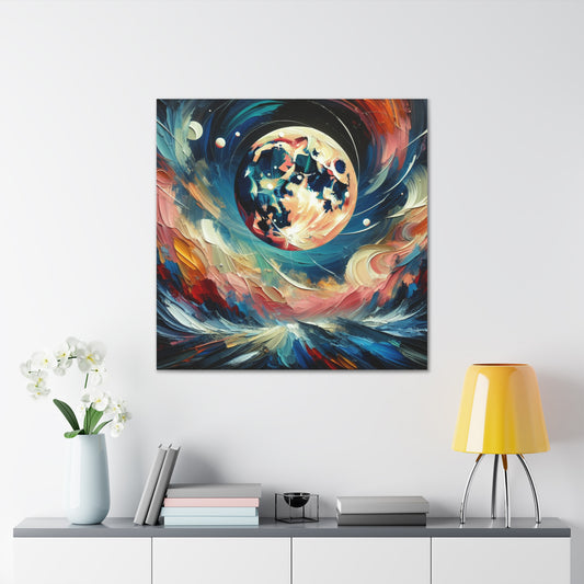 Full Moon Canvas Wall Art