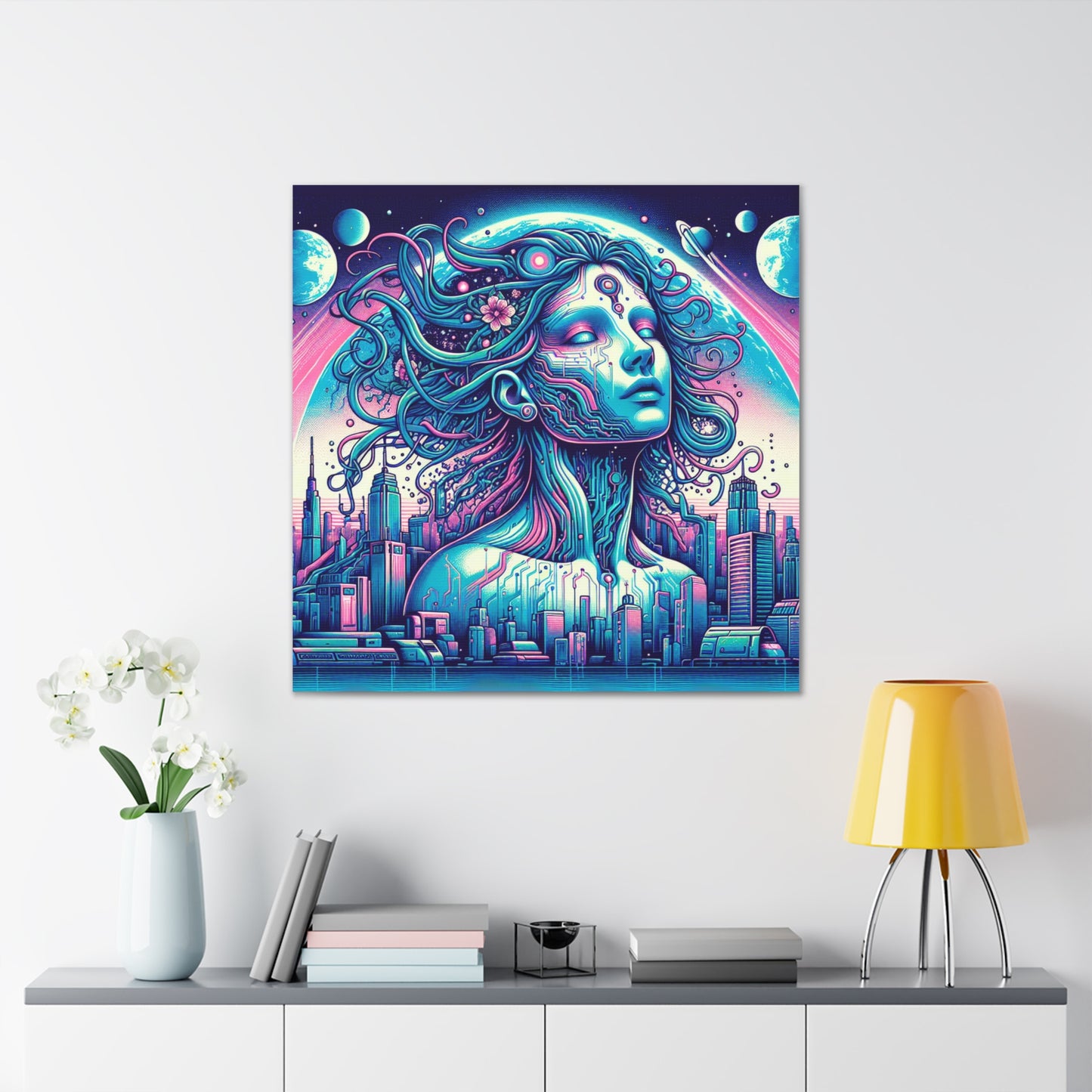 Gaia Mother Earth Canvas Wall Art