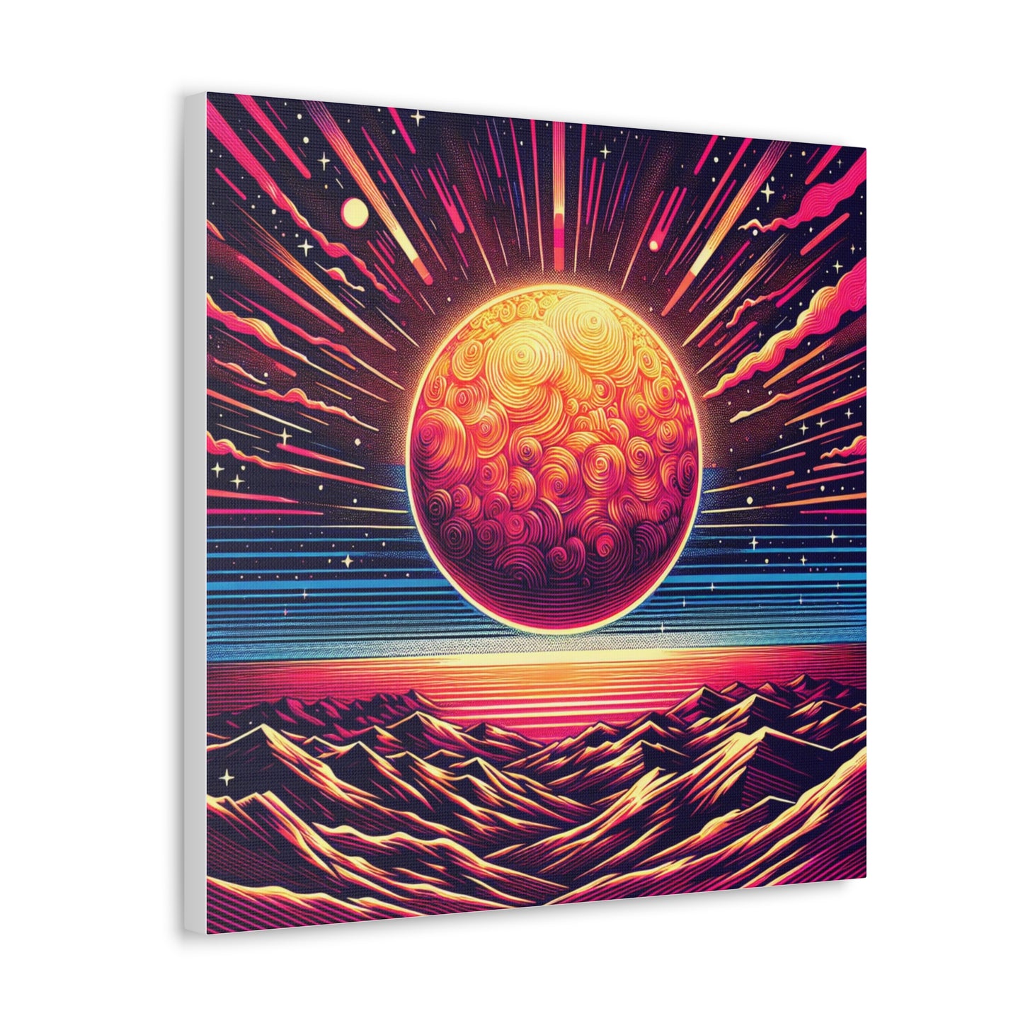 Sun Canvas Wall Art