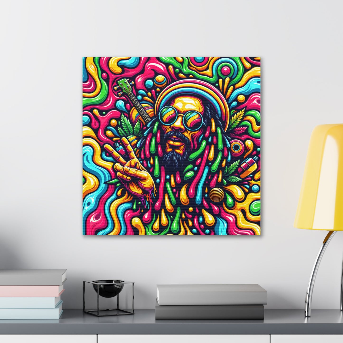 Jah Rastafari Canvas Wall Art