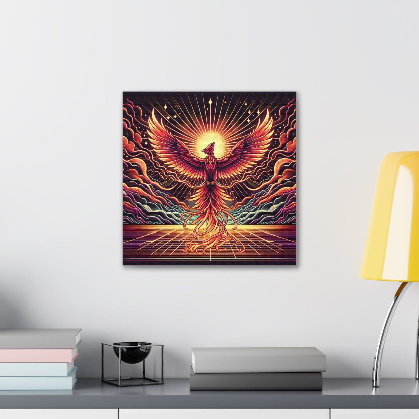 Phoenix Rising Canvas Wall Art