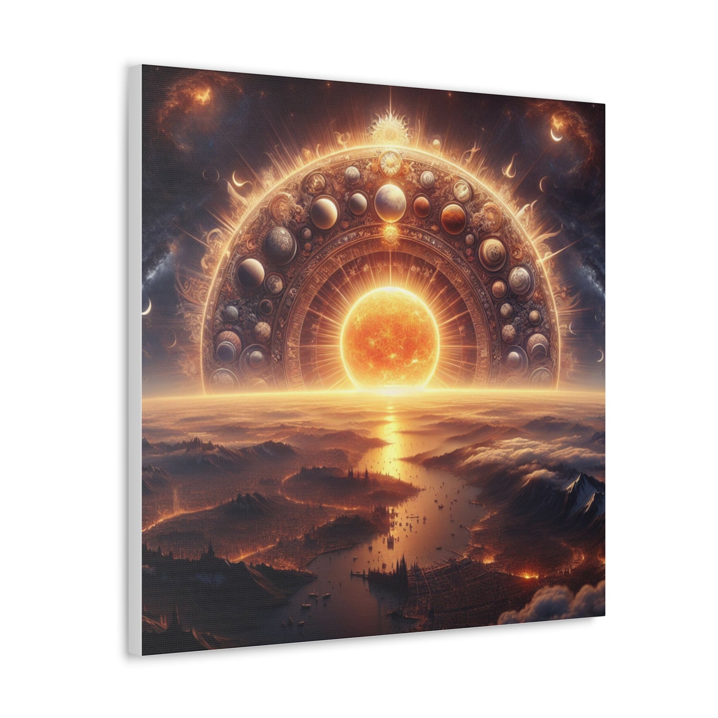 Sun Canvas Wall Art