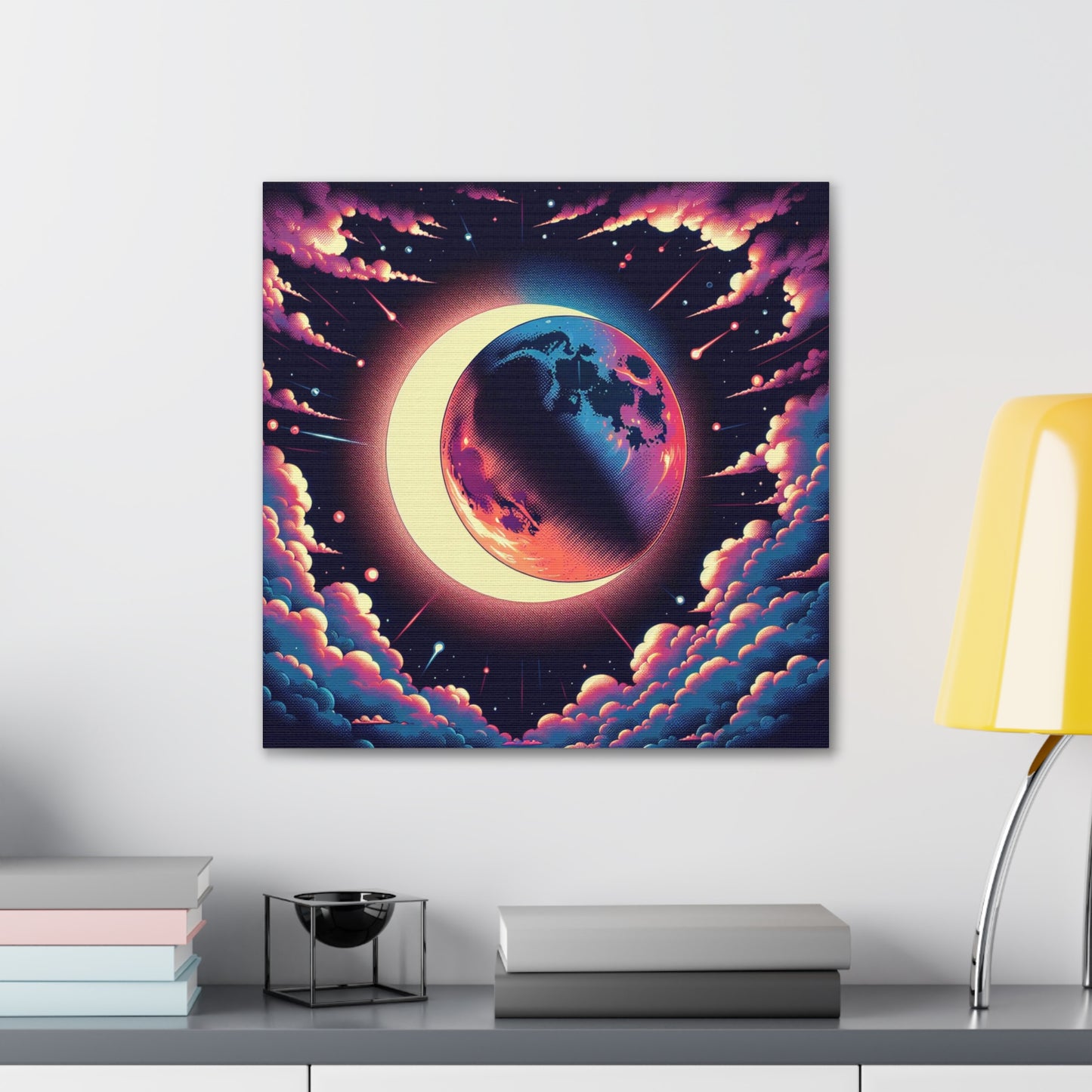 Lunar Eclipse Canvas Wall Art